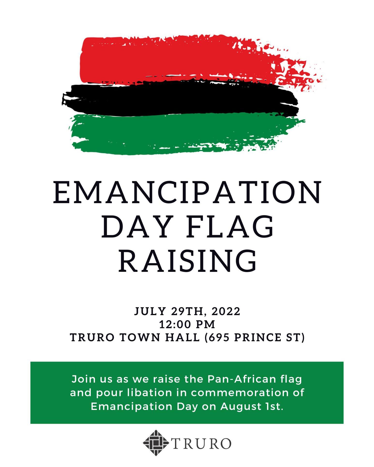 Emancipation Day Flag Raising
